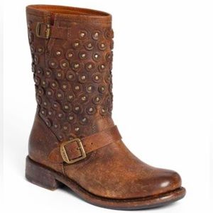 FRYE Julia Bootie Boot Forest Soft Nappa Lamb Leather